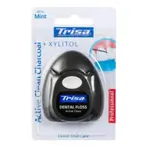 Trisa Dental Floss Charcoa Mint 40m